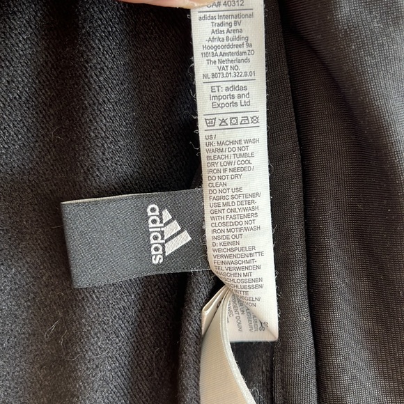 💧ADIDAS black track warm up jacket size M - Picture 5 of 6